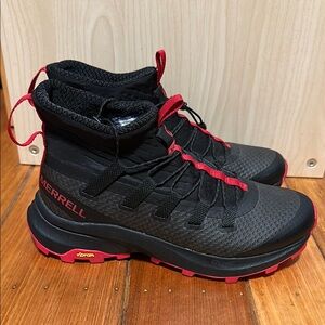 Merrell Black and Red MTL Astrum Sneakers/Hiking Boots.  Size 8.  Brand New.